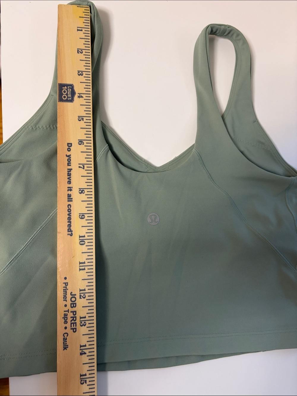 Lululemon Align Cropped Tank Top - Green Sage / Mint - Size 6 - Picture 9 of 10
